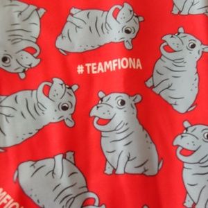Fiona the Hippo #teamfiona leggings NEW 2xl Cincy